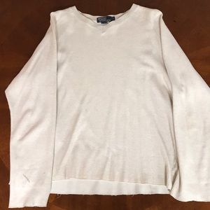 Ralph Lauren 100% cotton v neck sweater.